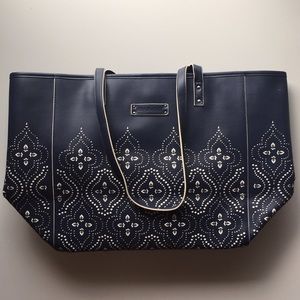 Vera Bradley Laser Cut Tote in Navy